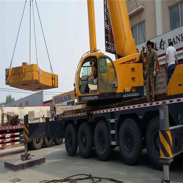 津市当地吊车出租|机器吊装|75吨|工厂搬迁服务